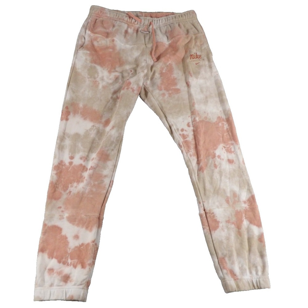 Nike Sportswear Men Tie Dye Jogger Sweatpants Fleece Athletic Lounge Pants Large